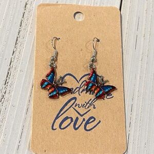 ๐ชท New Handcrafted Butterfly Dangle Earrings